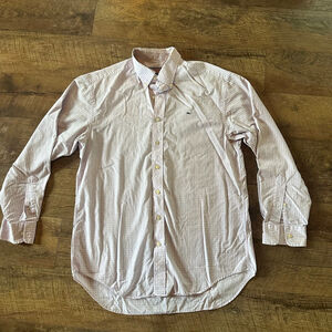 Men's Vineyard Vines Button Down Shirt Size M Pink Blue Plaid